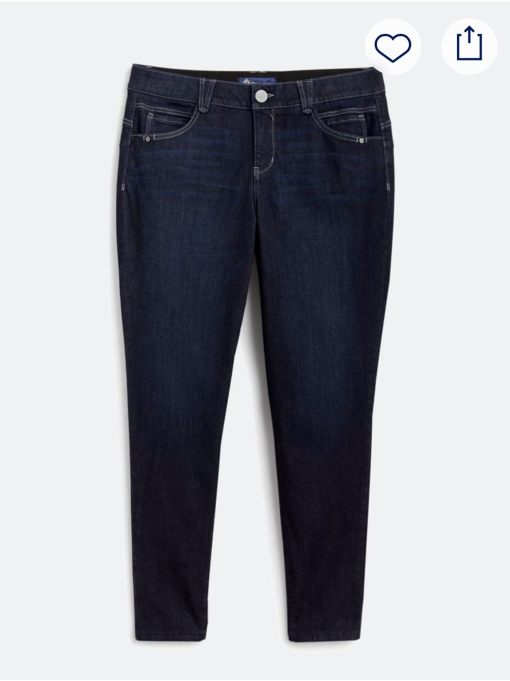 Democracy Jeri "Ab"solution High Rise Skinny Jeans - Dark Wash - Size 16W